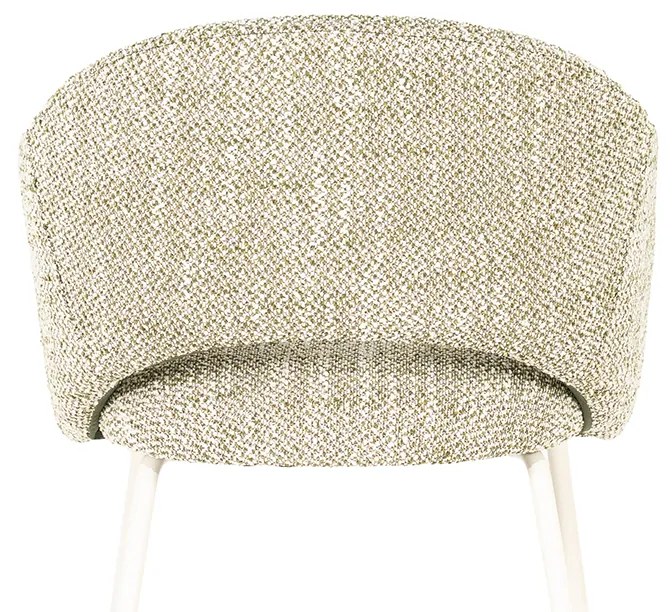 By-Boo Story Wit-frame Eetkamerstoel Groen