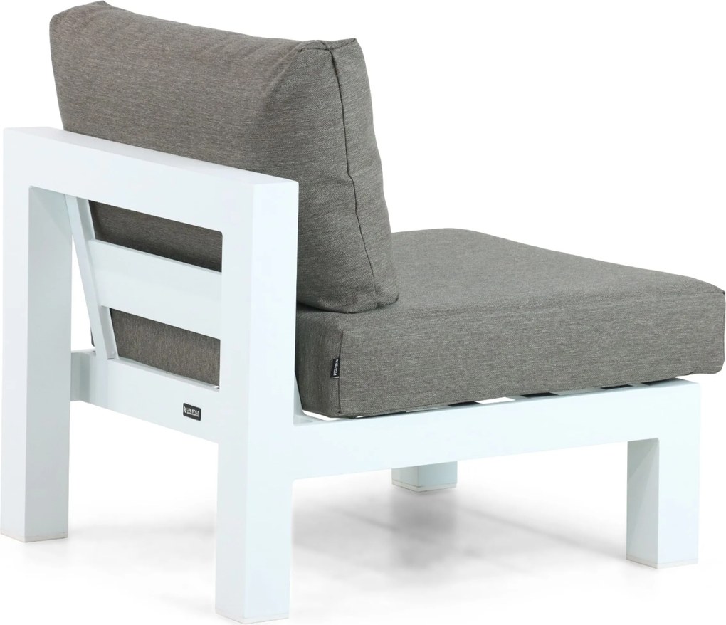 Hoek loungeset 6 personen Aluminium Wit Lifestyle Garden Furniture Luca