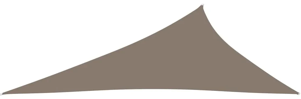 vidaXL Zonnescherm driehoekig 3x4x5 m oxford stof taupe