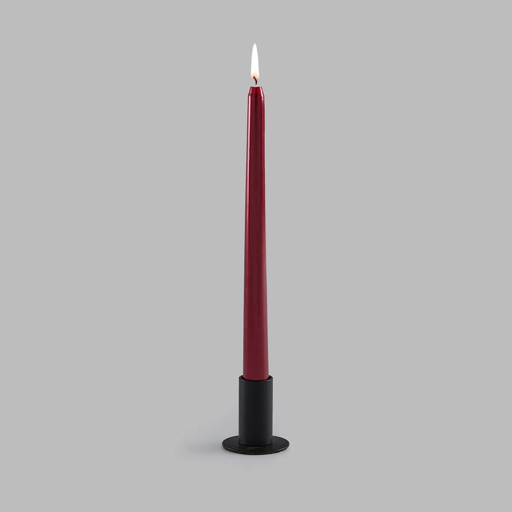 Set van 12 gladde kaarsen, hoogte 25 cm, CASPAR