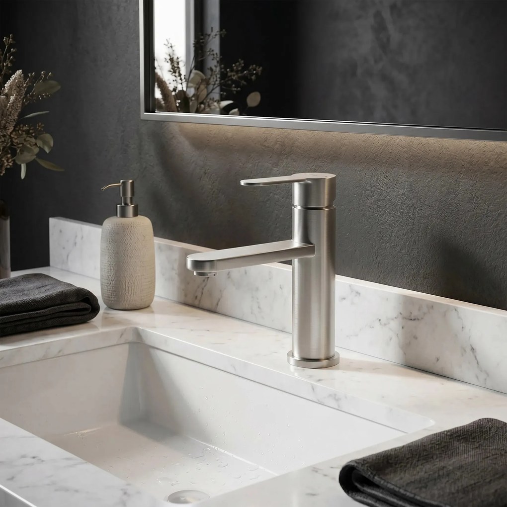 Wastafelkraan Rea Arcos Brush Nickel