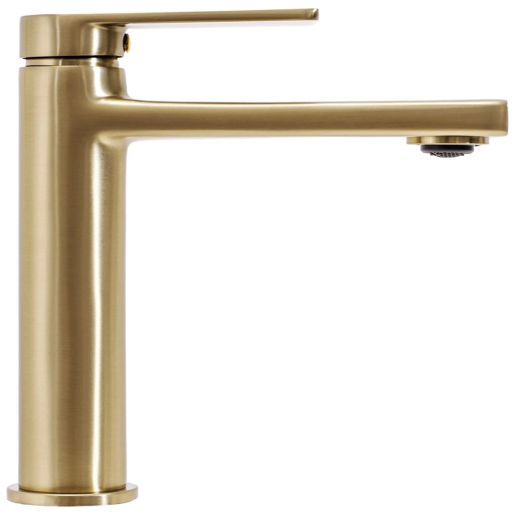 Wastafelkraan Rea Verso Gold Brush Low