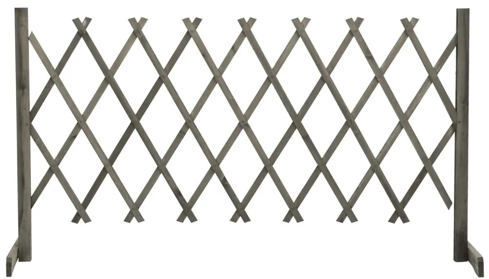 vidaXL Tuinlatwerk 150x80 cm massief vurenhout grijs
