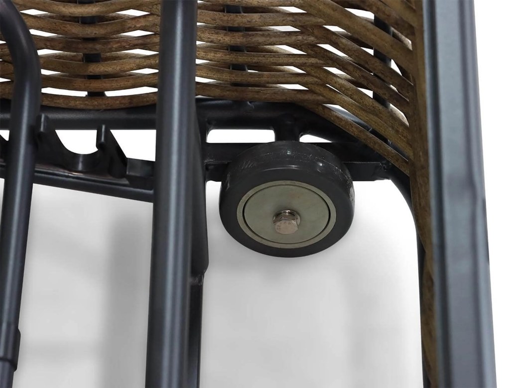 Lifestyle Garden Furniture Nice Ligbed Verstelbaar Aluminium/wicker Grijs