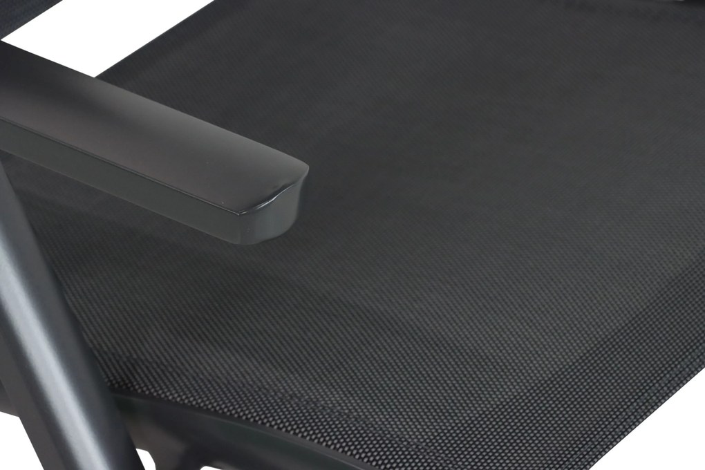 Tuinset 4 personen 90 cm Aluminium/textileen Grijs Hartman Sitges/Mateo