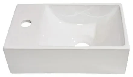 Best Design Wonder fontein 29x18x9.5cm 1 kraangat links keramiek wit 3875090