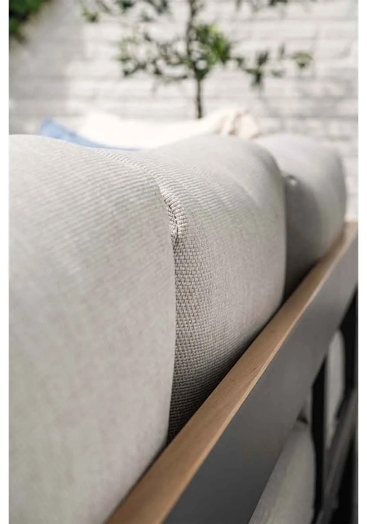 Garden Impressions Malakka loungeset 3 - delig carbon black/valley sand/light teaklook