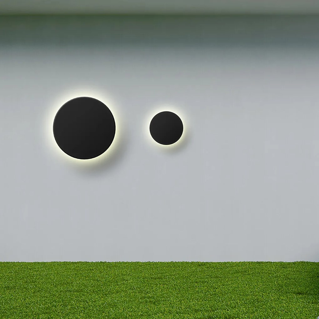 LED Wandlamp Brinton Plinto - Zwart 12x4,7cm