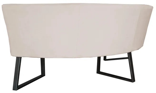 Eetkamerbank - Hengelo - geschikt voor ronde tafel 130 cm - stof Element zand 17