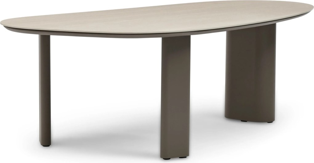 Tuinset 6 personen 240 cm Aluminium Taupe Apple Bee Pine