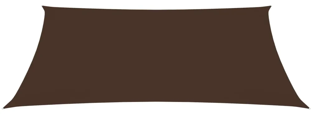 vidaXL Zonnescherm rechthoekig 3,5x4,5 m oxford stof bruin