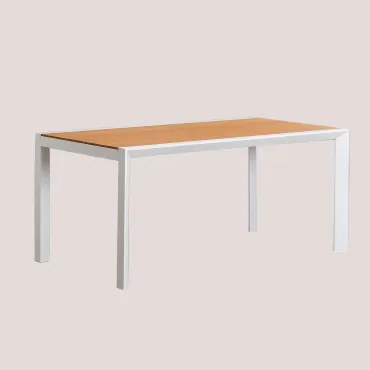 Archer Classic Tuintafel Van Eucalyptushout En Aluminium Gardenia Wit & 160x90 Cm - Sklum