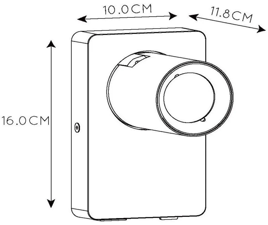 Lucide Nigel wandlamp 1x 5W zwart