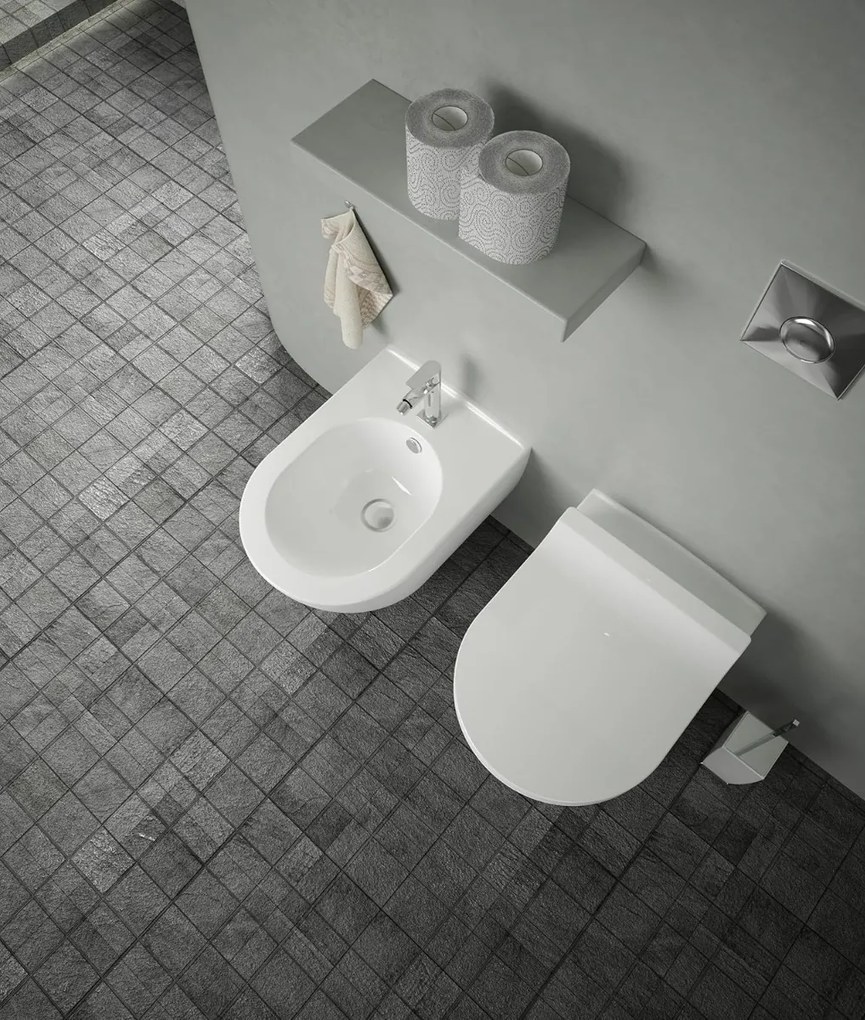 Kerra Viba Sua hangtoilet met douche wc en tornado flush wit