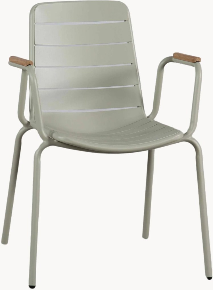 Tuinstoel Parc met teakhouten armleuningen