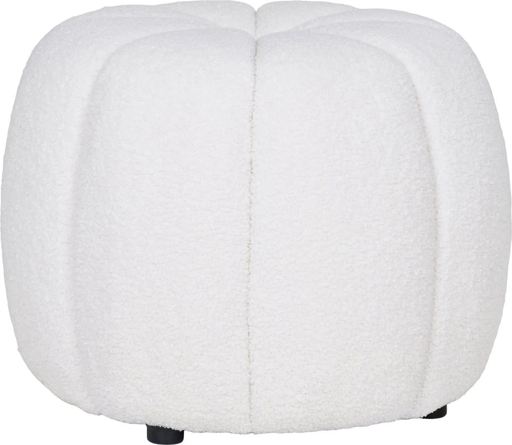 Paisley Poef Bouclé - Off-White