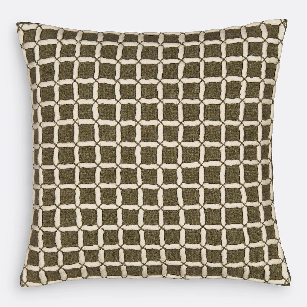 Kussenhoes met ruiten 40x40 cm, Grid