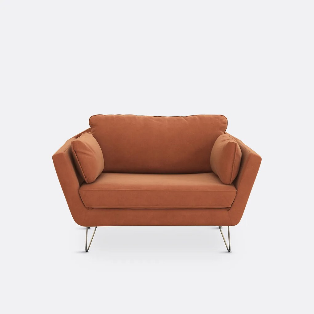 Fauteuil XL in fluweel Topim