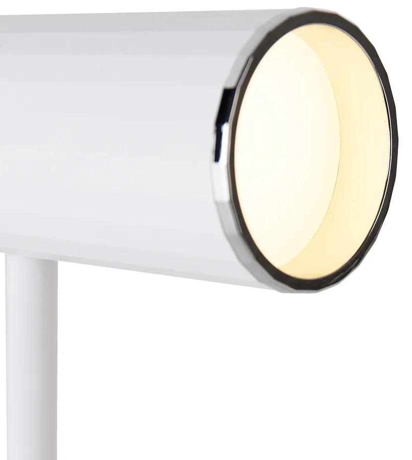 Tafellamp wit incl. LED 3-staps dimbaar oplaadbaar - Telescoop Modern Binnenverlichting Lamp