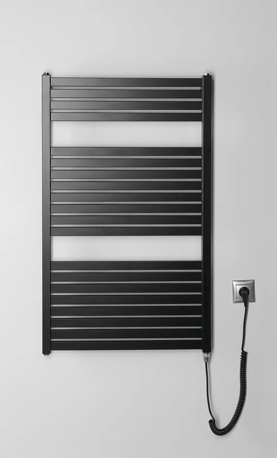 Sapho Tondi elektrische radiator zwart mat 60x97cm 400W