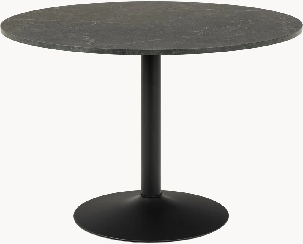 Ronde eettafel Ibiza met tafelblad met marmereffect