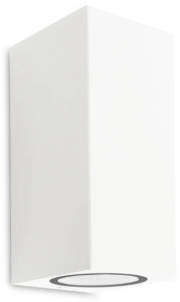 Geo Up en Down Muurlamp Wit met Lichtsensor LED