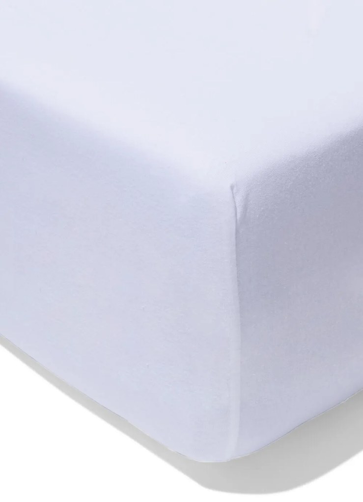 HEMA Hoeslaken Voor Boxspring 100x200/220 Jersey Katoen Wit (wit)