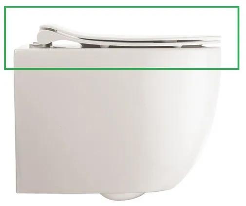 Crosswater Glide II Toiletbril - 46cm - softclose - quickrelease - mat wit GL6106WM