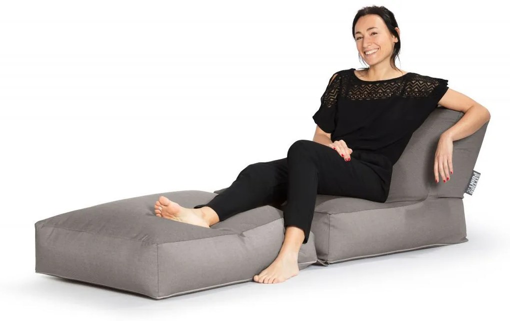 Zitzak/Loungebed Twist Outdoor Plus - Grey