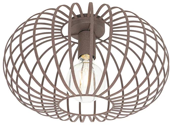 Design plafondlamp roestbruin 39 cm - Johanna Design E27 rond Binnenverlichting Lamp
