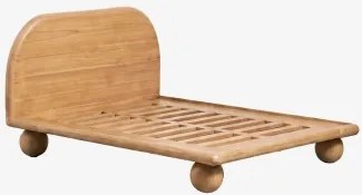 Bicheno Mangohouten Bed Mangohout & 160 X 200 Cm & Zonder Matras - Sklum