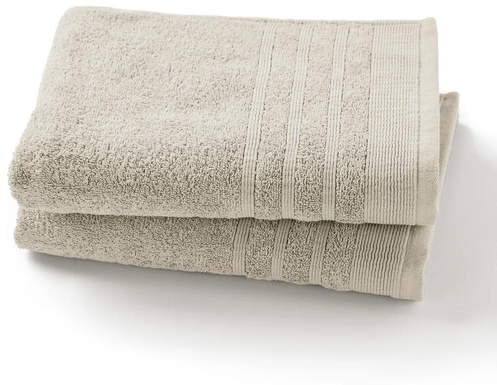 Set van 2 handdoeken in badstof 600 g/m2, Zavara