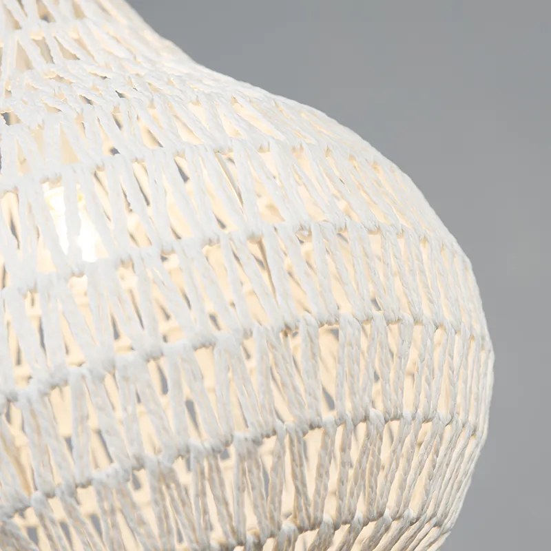 Scandinavische hanglamp wit 45 cm - Lina Drop