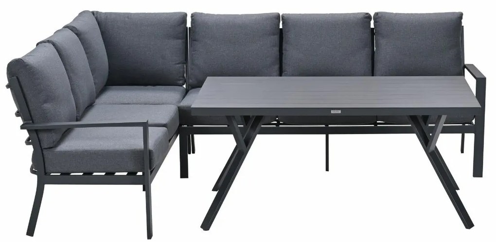 Garden Impressions Senja lounge dining set 3-delig links - mystic grey