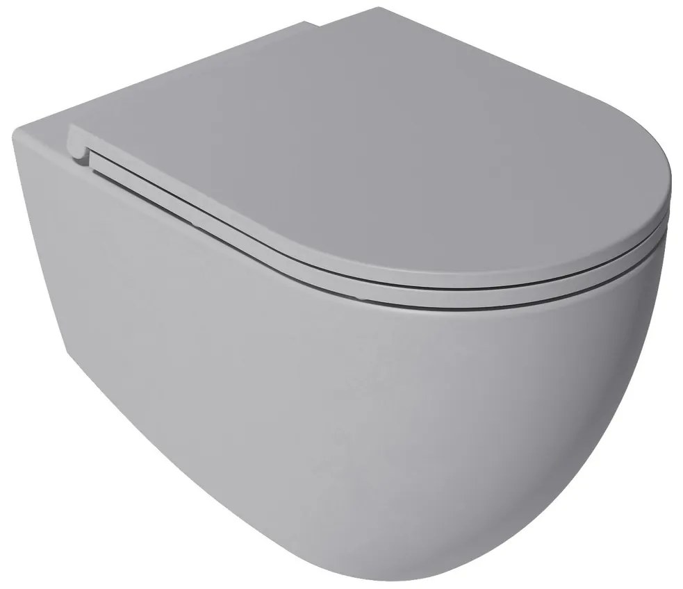 Sapho Infinity randloos toilet 53x36.5cm grijs