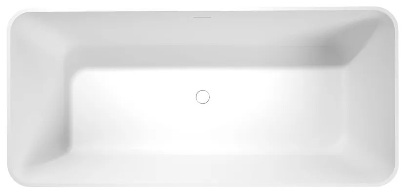 Polysan Leyla vrijstaand bad wit mat solid surface 170x80cm