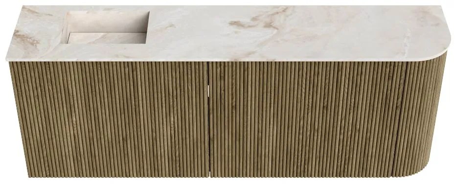 Mondiaz Joya DLux 110cm toiletmeubel ronding rechts dusk met wastafel faye links 1 kraangat frappe