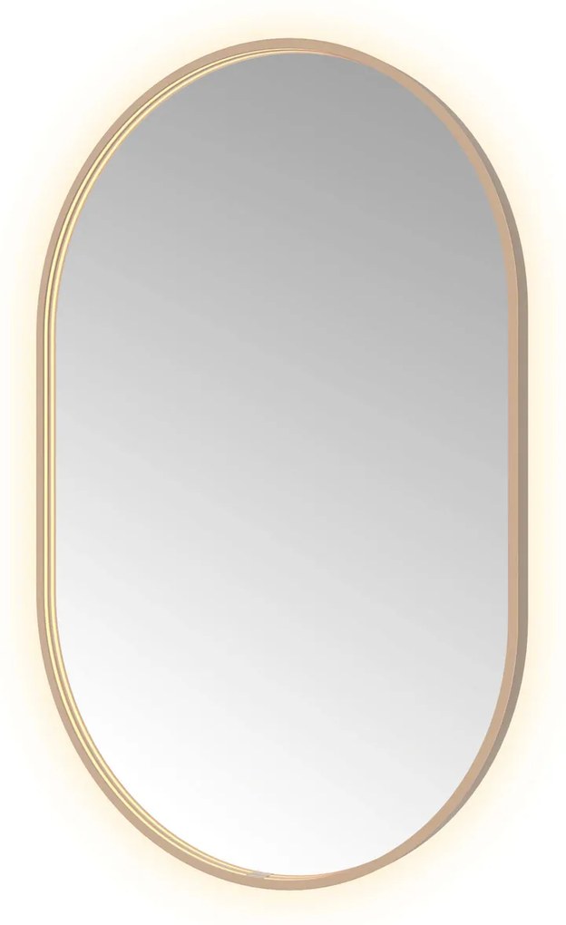 Hotbath &More Oval spiegel ovaal 80x120cm geborsteld koper PVD