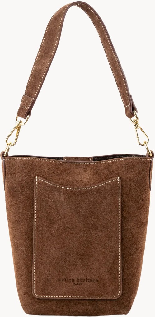 Handgemaakte suède handtas Leyla