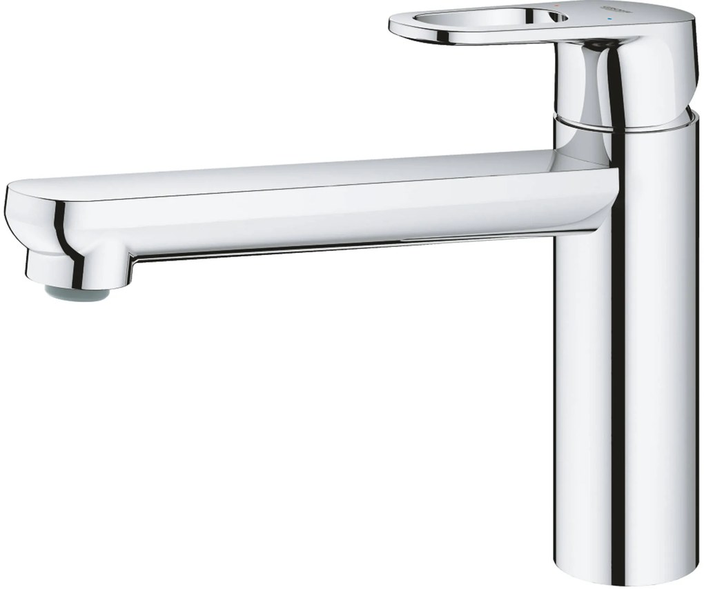 Grohe Start Flow Quickfix keukenmengkraan met middelhoge uitloop chroom