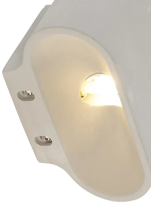 Landelijke ovale wandlamp beton - Arles Landelijk / Rustiek G9 Binnenverlichting Lamp