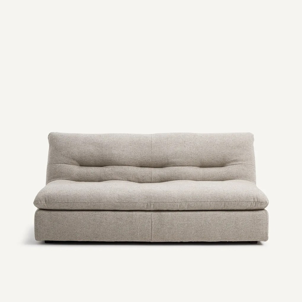 Modulaire 3-zitsbank in viscose met structuur en linnen, GIULIANO