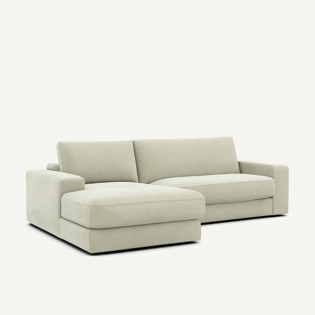 Stonewashed fluwelen hoekbank, SKANDER