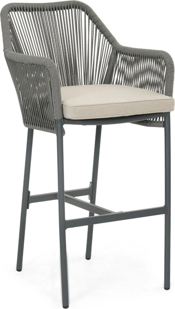 Barset 4 personen 150 cm Rope Grijs De Laan Projects