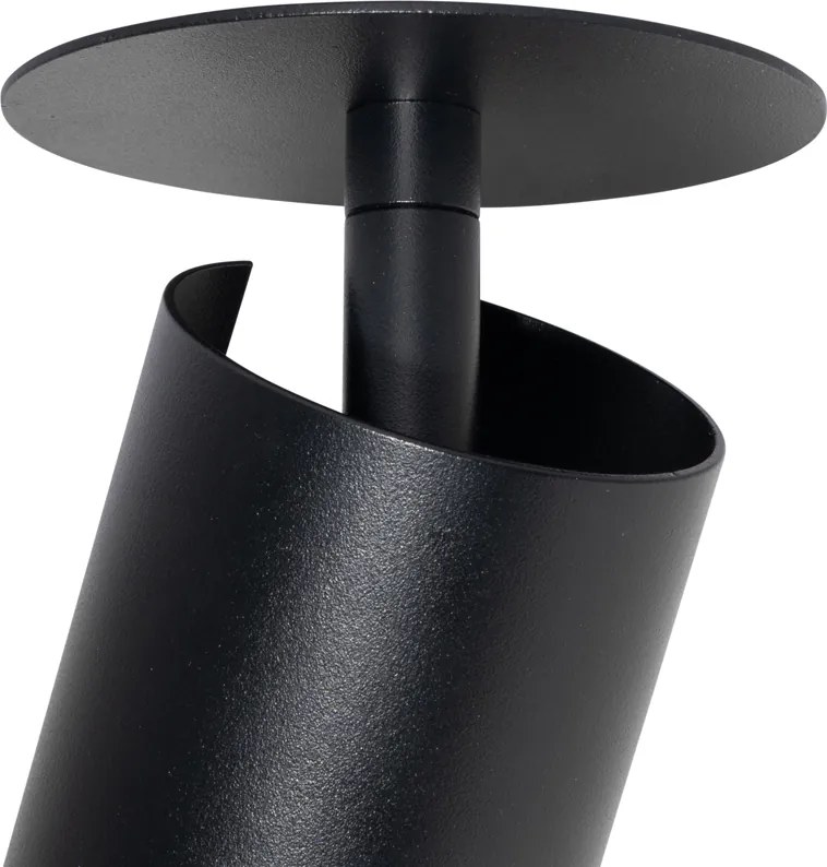 Moderne inbouwspot zwart GU10 50mm - Chels