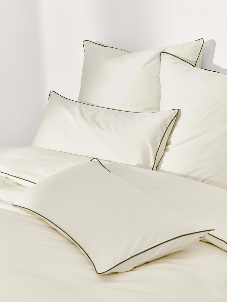 Perkal katoenen dekbedovertrek Daria met bies