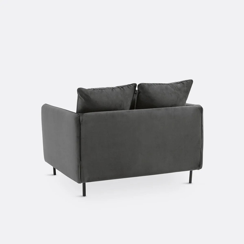 XL fauteuil in fluweel, Ivete