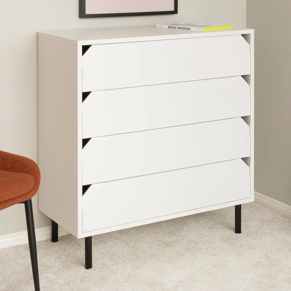 Tenzo Corner Lage Wandkast Wit - 90x43x96cm.
