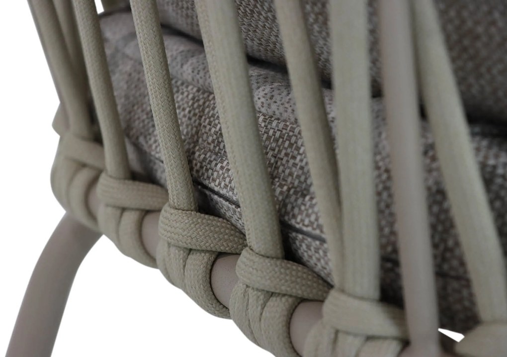 Tuinset 10 personen 400 cm Aluminium/rope Taupe Coco Barcelona/Brighton