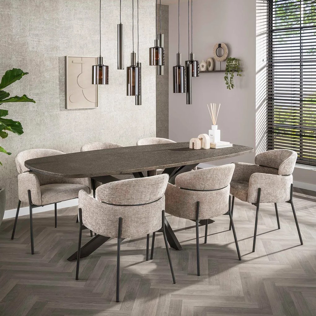 Comfortabele Eetkamerstoel Beige